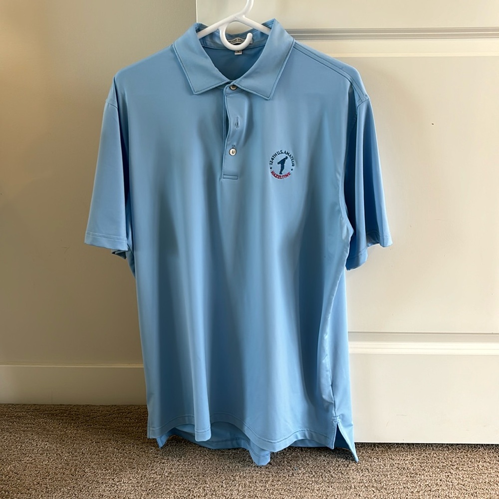 Peter Millar golf polo from the 2024 US Amateur at Hazeltine.